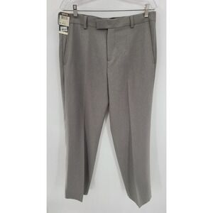 Kenneth Cole Reaction Men Gray Vertical Texture Dress Pants 33W x‎ 30L NWT
